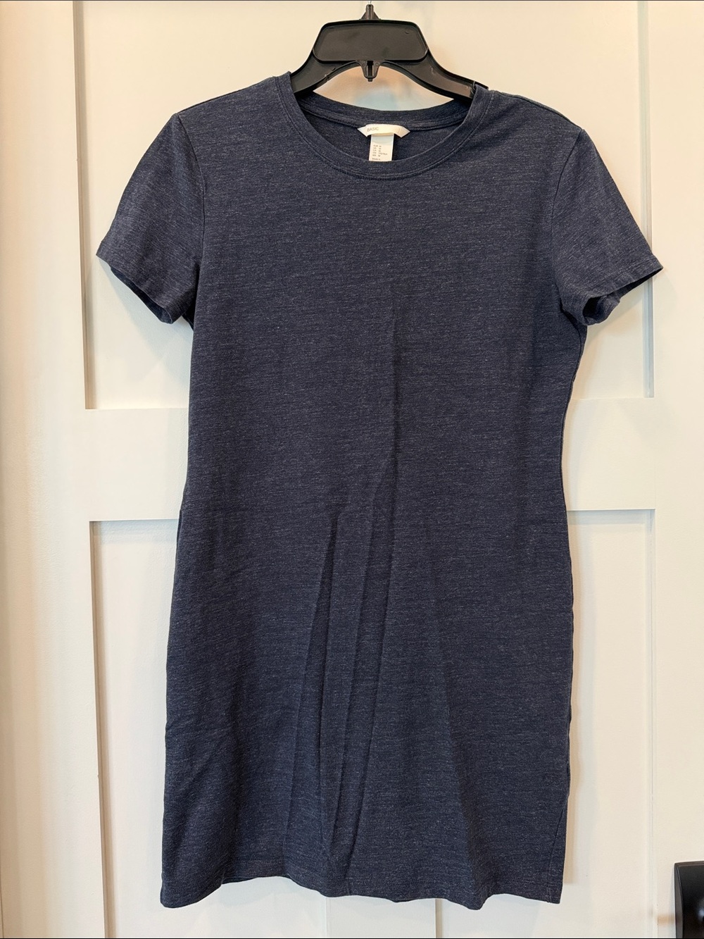 Basic Editions Navy Short-Sleeve Mini Dress